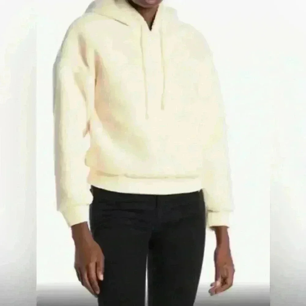 Nordstrom Elodie Ivory/Creme Teddy Hoodie